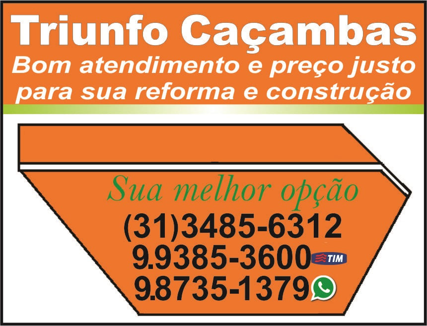 Caçmbas Estacionárias em Bh - Locação de Caçambas em BH 